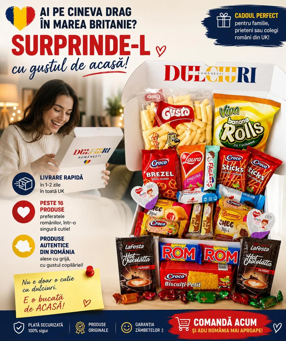 Romanian Sweets Gift Box – Premium Selection of Traditional Romanian Treats