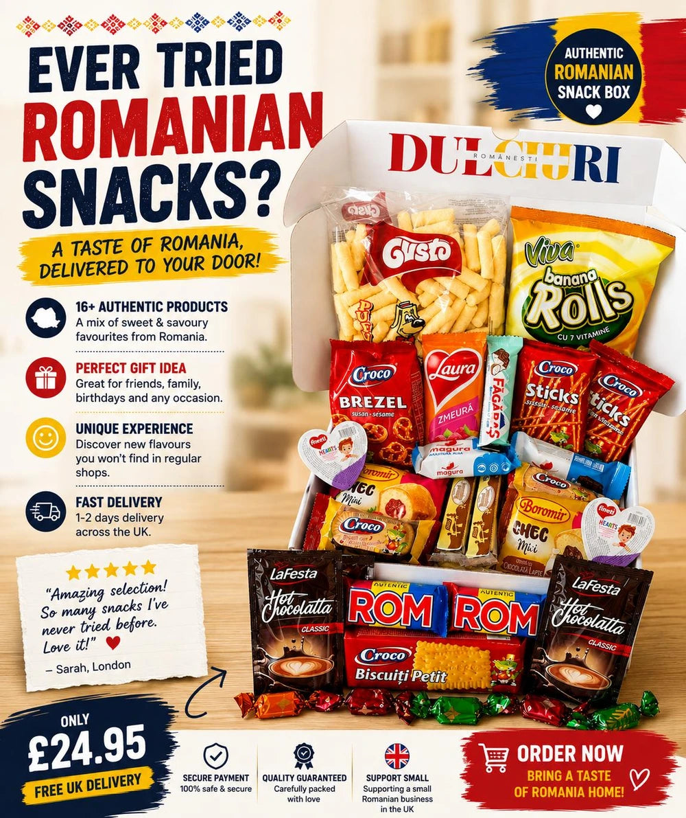 Romanian Sweets Gift Box – Premium Selection of Traditional Romanian Treats